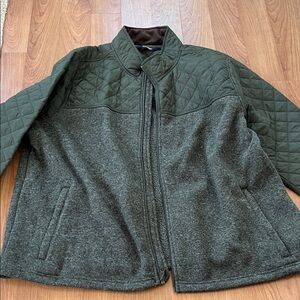 Lands' End Quilted Green Jacket